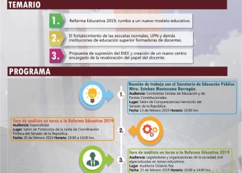 La Comisión de Educación del Senado de la República, que preside el senador Rubén Rocha Moya, invita al Foro “Hacia una nueva legislación para el fortalecimiento de la educación de niñas, niños y jóvenes”