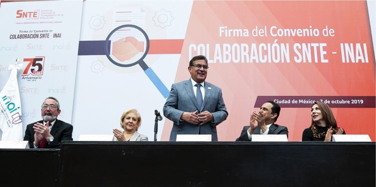 El SNTE fue reconocido por el INAI, por cumplir al 100 por ciento con su responsabilidad en la materia. Dirigencia sindical comprometida con la transparencia