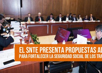 El secretario general del SNTE, Alfonso Cepeda Salas, presentó propuestas para mejorar la situación financiera del ISSSTE. Objetivo: fortalecer la seguridad social de los trabajadores