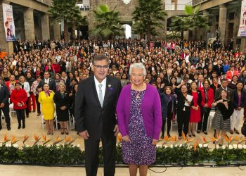 Con la presencia de la secretaria de Gobernación, Olga Sánchez Cordero, el SNTE, encabezado por su secretario general, Alfonso Cepeda Salas, conmemoró el Día Internacional de la Mujer