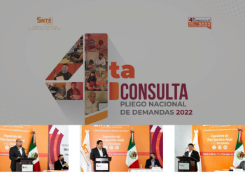 El secretario general del SNTE anuncia convocatoria a sus agremiados a participar en la construcción del Pliego Nacional de Demandas 2022
