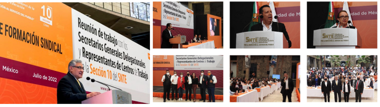 Líder del SNTE en reunión de trabajo con dirigentes delegacionales electos de la Sección 10 de la Ciudad de México