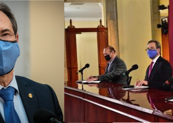 Presentan programación y horarios del programa de Educación a Distancia Aprende en Casa II. Participan docentes en elaboración de guiones, y todo el contenido es de la SEP, afirma Esteban Moctezuma Barragán