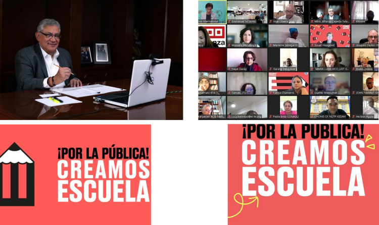 Reconocen movilización educativa y democrática del SNTE. Se une a la campaña mundial por mayor financiamiento de la educación