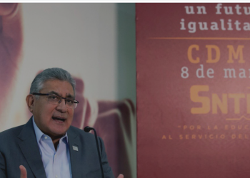 SNTE conmemora Día Internacional de la Mujer. Eduquemos para que nadie sea indiferente ante la violencia contra las mujeres, afirma Alfonso Cepeda Salas