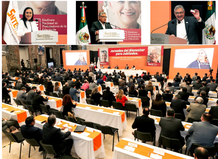 Acuerdan líder del SNTE y secretaria de Bienestar, Jornadas en favor de Jubilados del SNTE