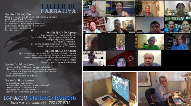 Inició desde Hermosillo el taller de narrativa online “Cómo escribir cuentos”. Lo imparte el escritor sonorense Ignacio Mondaca Romero   