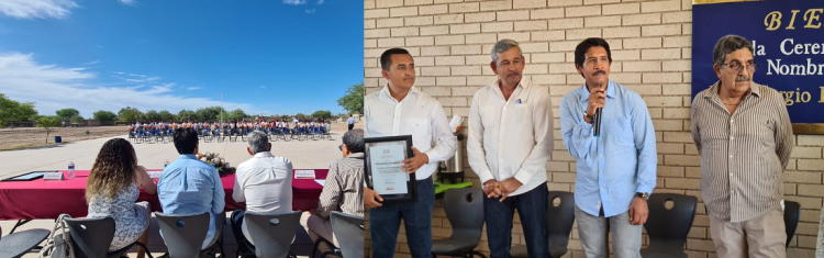 En la Primaria Profr. Sergio Florentino Moroyoqui Ayala, Poblado Miguel Alemán