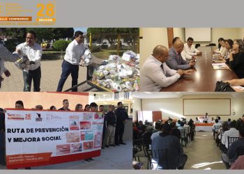 Realiza el líder magisterial Noé Rodríguez García intensa gira de trabajo por las regiones del norte de Estado. Sigue la Sección 28 del SNTE con la ruta de apoyo a damnificados   