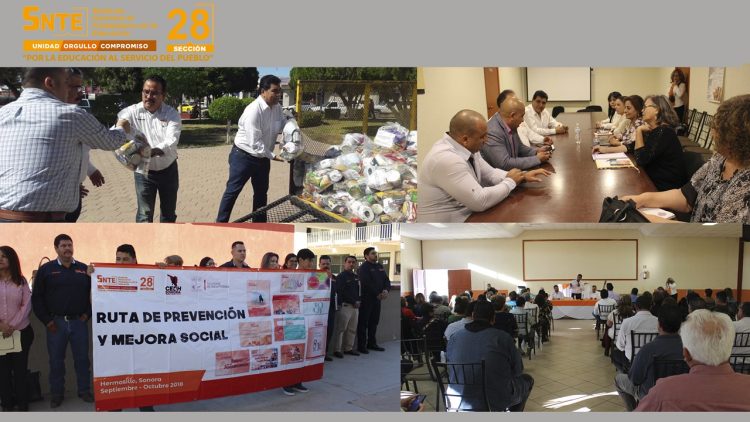 Realiza el líder magisterial Noé Rodríguez García intensa gira de trabajo por las regiones del norte de Estado. Sigue la Sección 28 del SNTE con la ruta de apoyo a damnificados   
