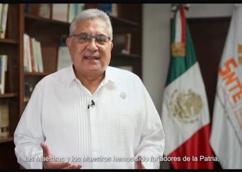 Mensaje del maestro Alfonso Cepeda Salas, secretario general del Sindicato Nacional de Trabajadores de la Educación, con motivo del Día del Maestro