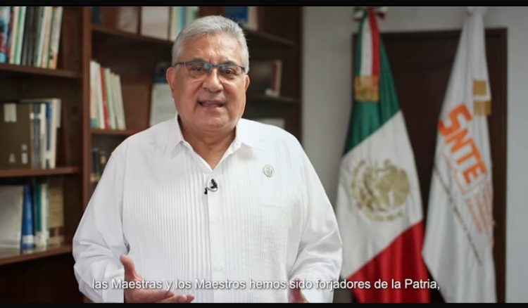 Mensaje del maestro Alfonso Cepeda Salas, secretario general del Sindicato Nacional de Trabajadores de la Educación, con motivo del Día del Maestro