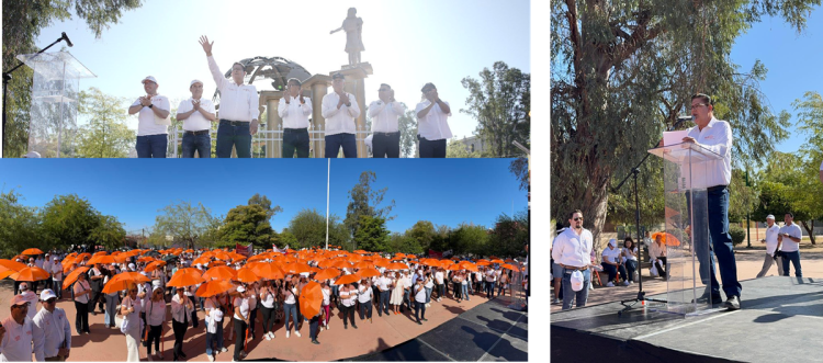 La Sección 28 del SNTE expone sus demandas al conmemorar el Día de la Trabajo