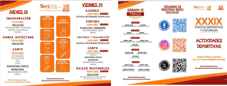 Hoy inicia en Puerto Peñasco el evento más esperado del año en la Sección 28 del SNTE